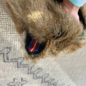 Cat hat/hood rave/festival wear with gloves Festival Rainbow Faux Fur Beanie Hat Cute Cat Paw Costume  main image 3